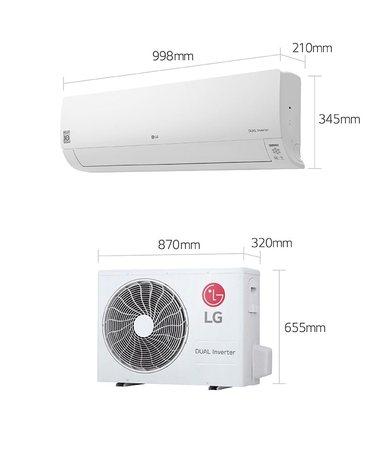 LG DualCool 24000 BTU Midwall Inverter (Wi-Fi Compatible)