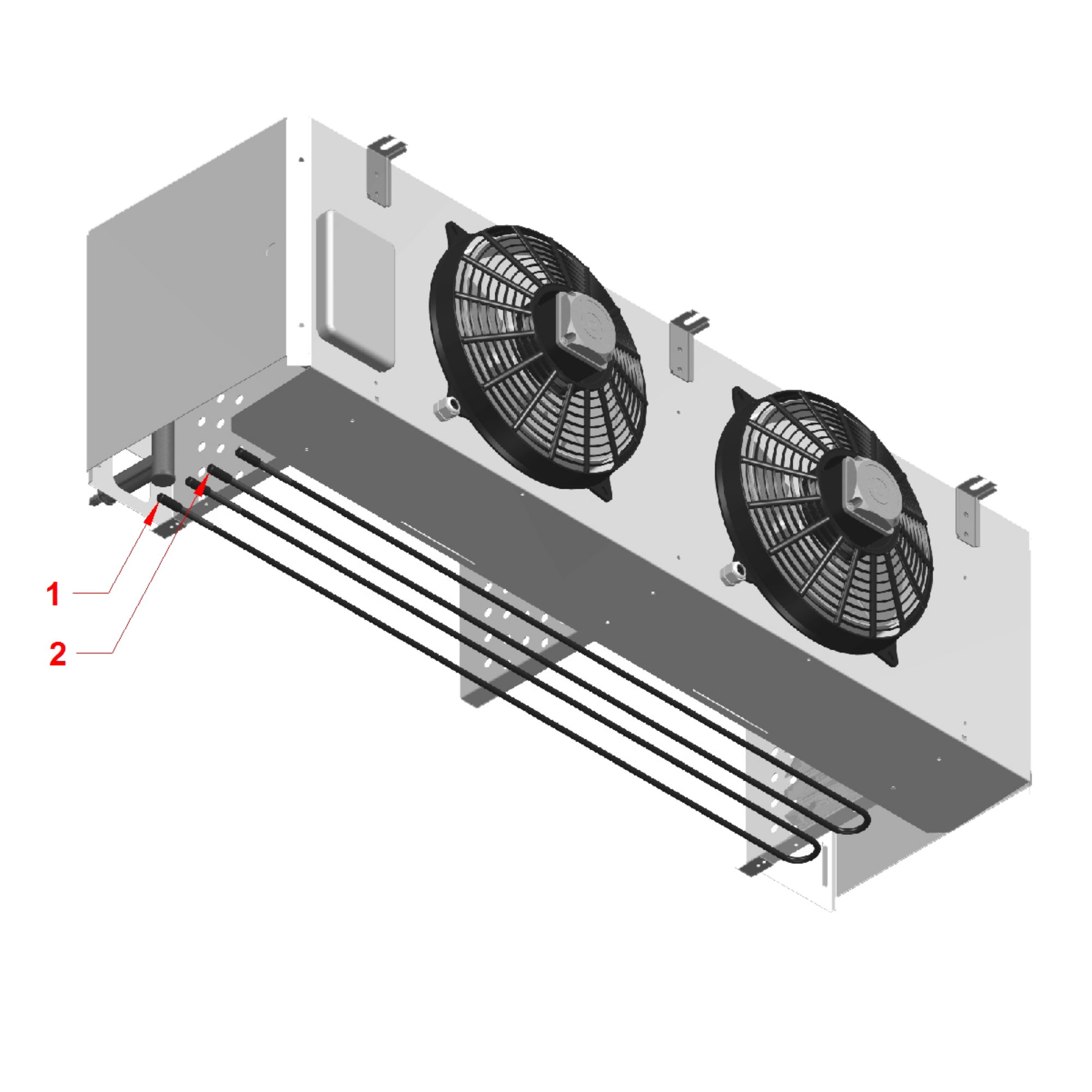 HSe302 | Evaporator, 2 x 300mm Fan