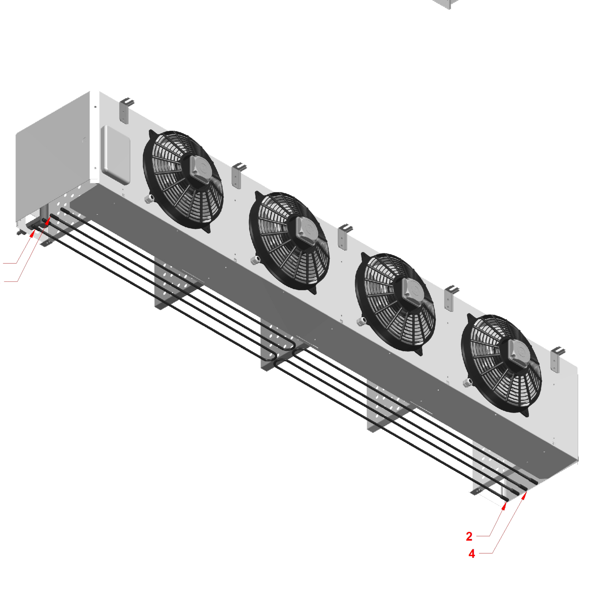 HSe304 | Evaporator, 4 x 300mm Fan