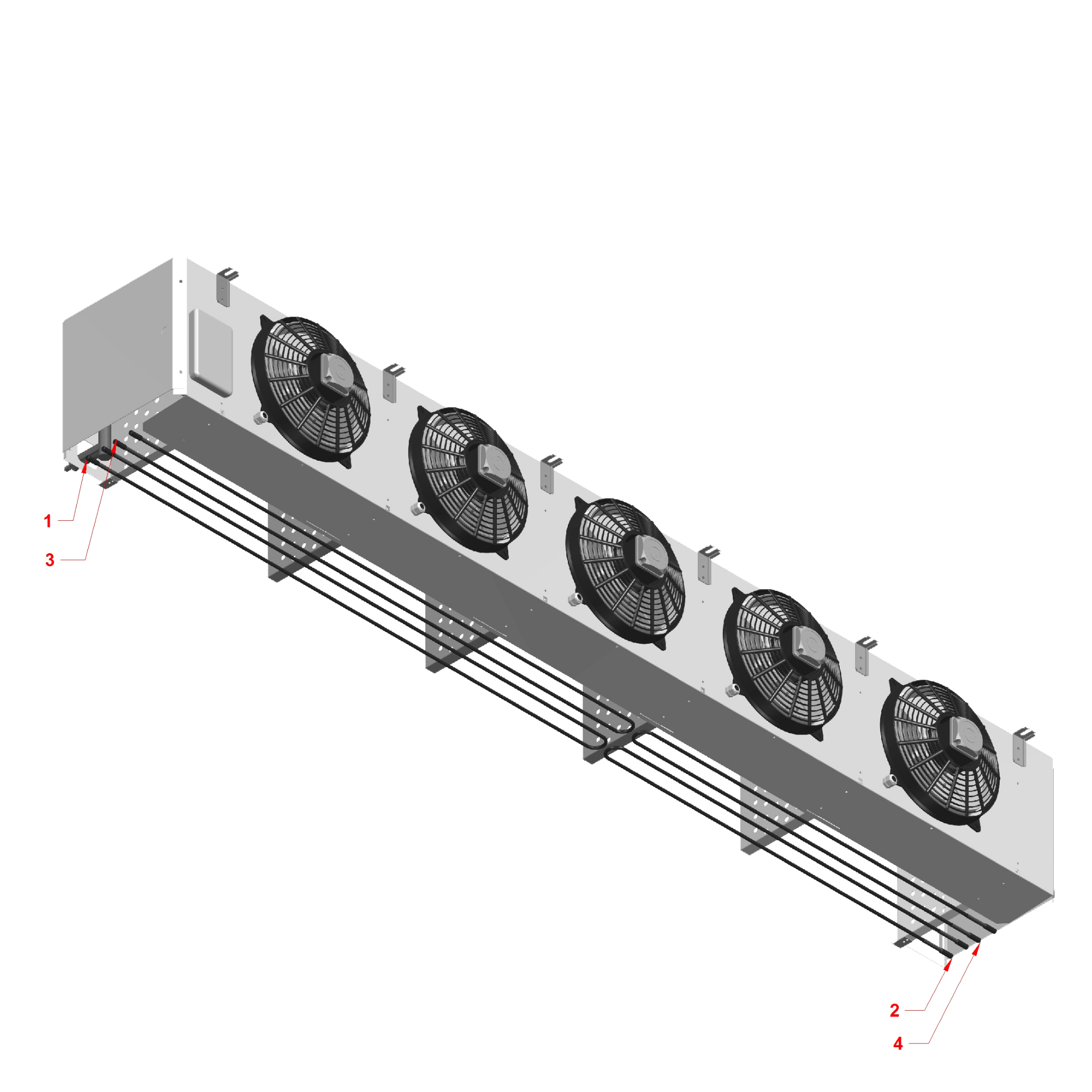 HSe305 | Evaporator, 5 x 300mm Fan