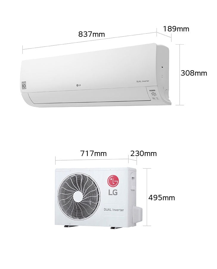 LG DualCool 9000 BTU Midwall Inverter (Wi-Fi Compatible)