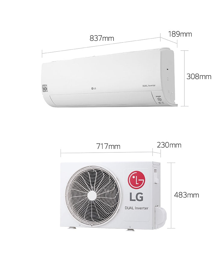 LG DualCool 9000 BTU Midwall Inverter – Energy-Efficient Cooling & Heating