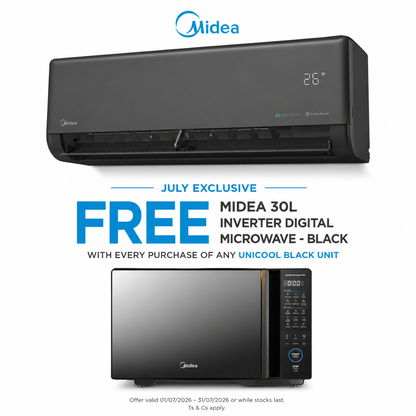 24 000 BTU Midea Unicool Black Inverter